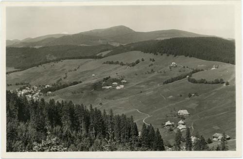 Historische Ansichtspostkarte Höhenluftkurort und Wintersportplatz Todtnauberg