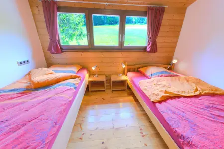 Schlafzimmer Himmelreich in der Ferienwohnung Todtnauberg